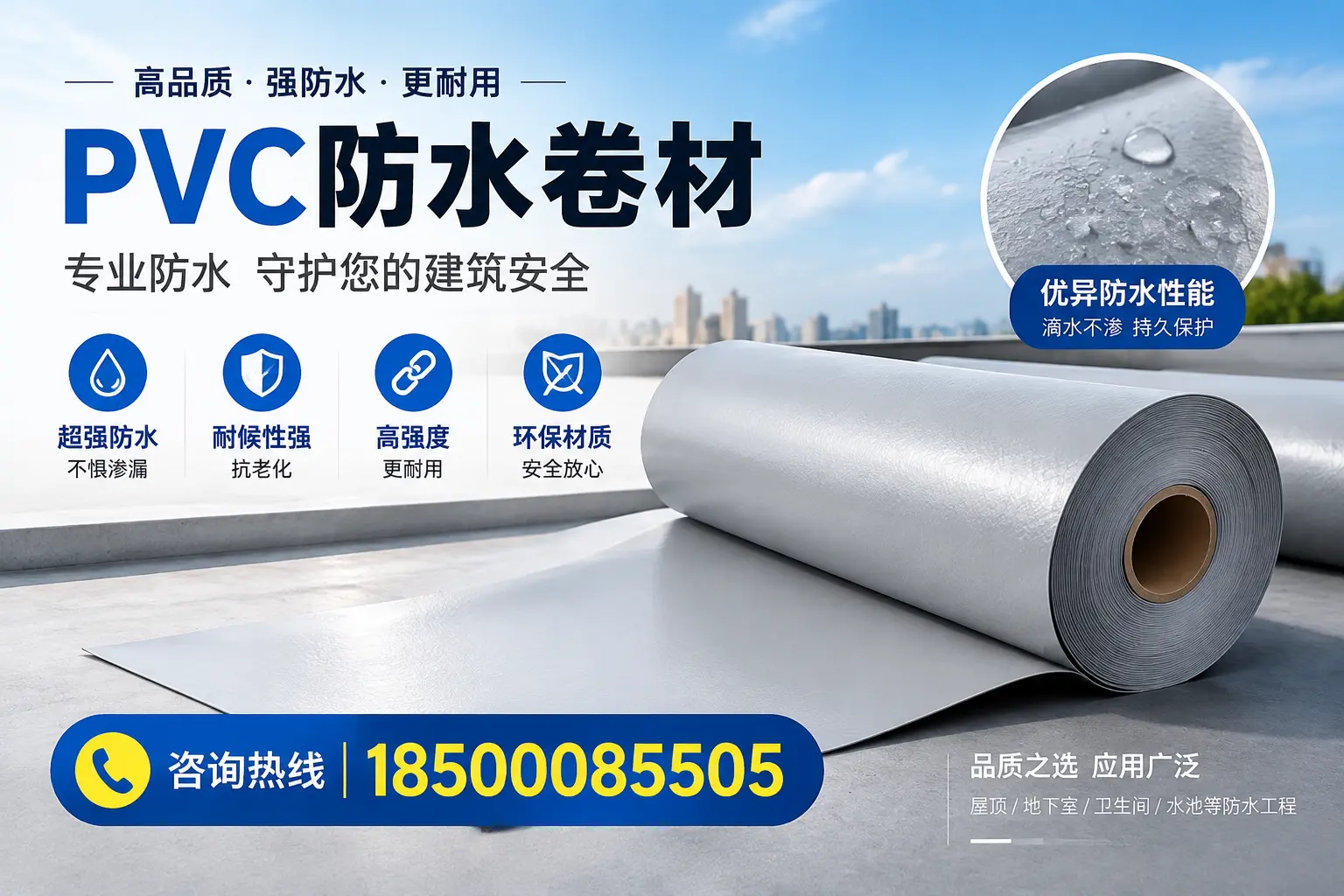 新星地区pvc防水卷材的市场现状与发展趋势